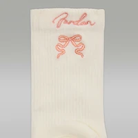 Jordan Big Kids' Sparkle Mesh Half Crew Socks (2 Pairs)