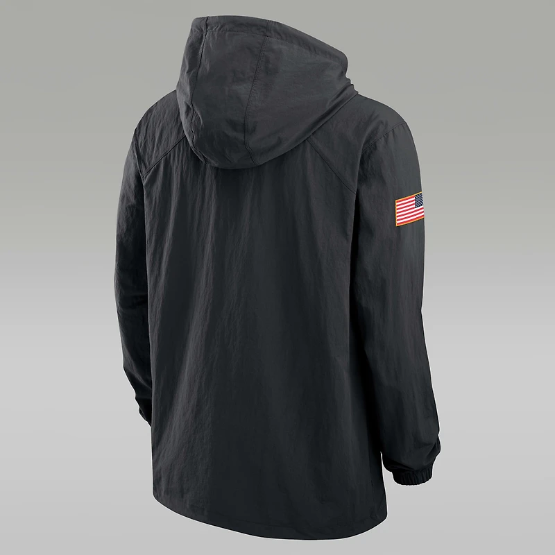 UCLA Men's Jordan Brand Full-Snap Hooded Military Jacket