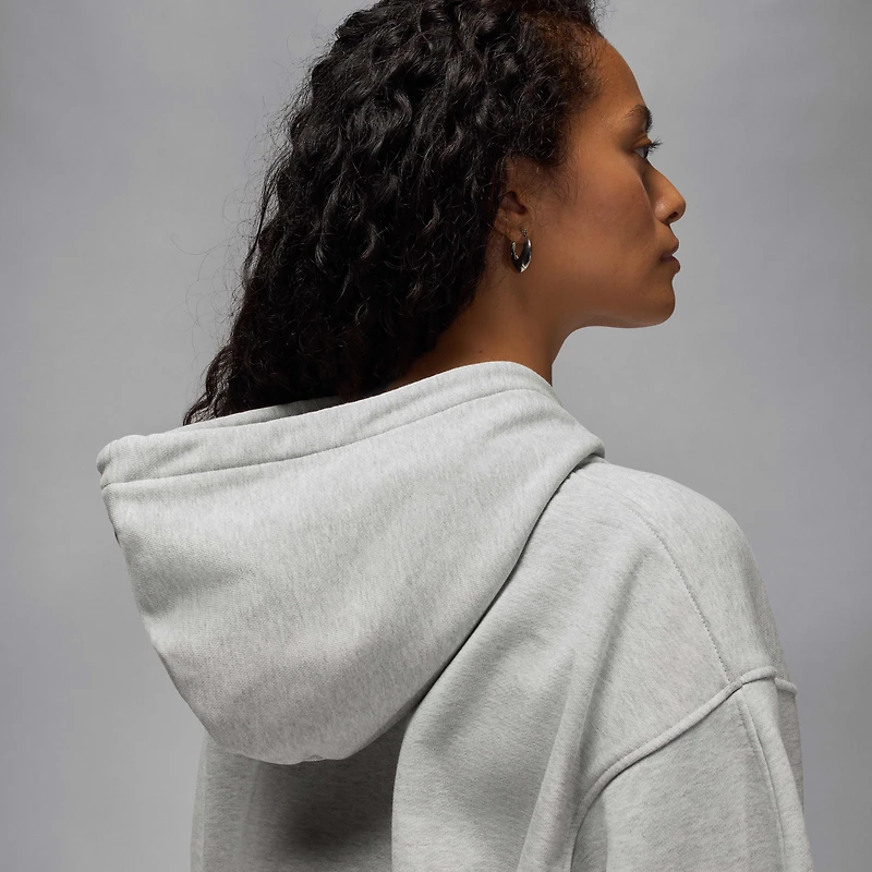 Jordan Flight Fleece x Howard University Women's Full-Zip Cropped Hoodie