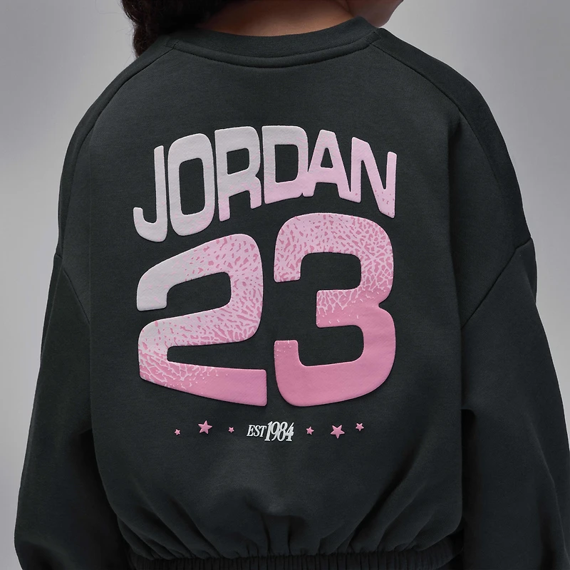 Jordan Jumpman Club Little Kids' Pleated Fleece Crew