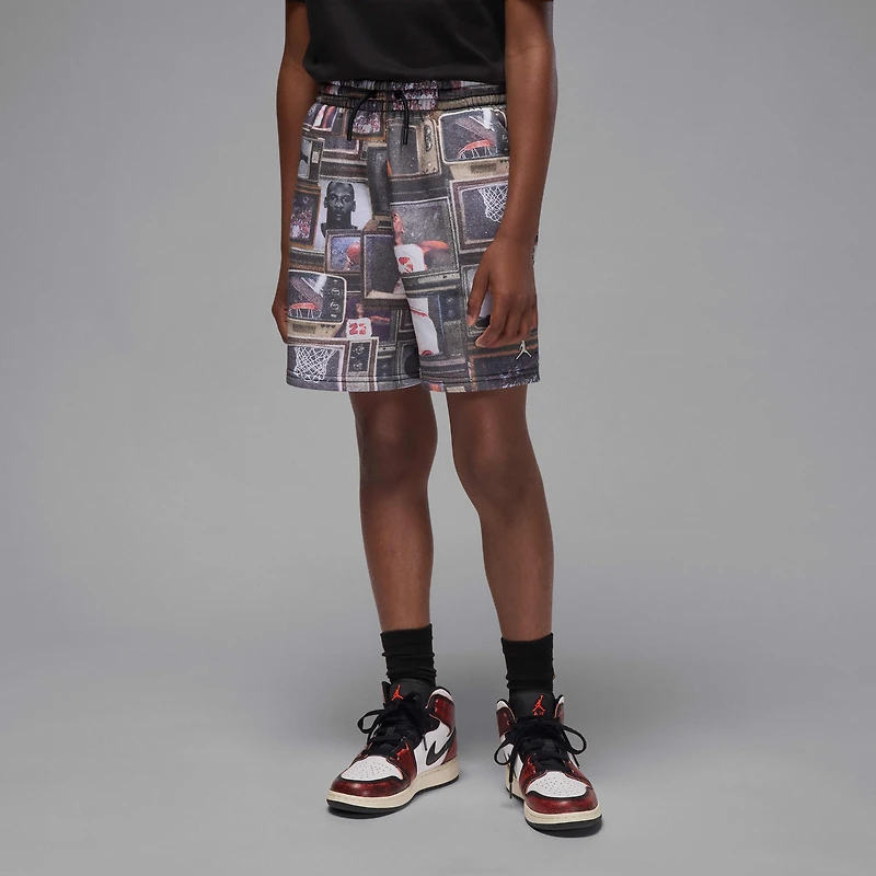 Jordan Big Kids' Brooklyn Printed Fleece Shorts