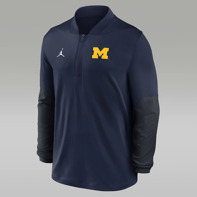 Michigan Men's Jordan Brand Dri-FIT College 1/2-Zip Top