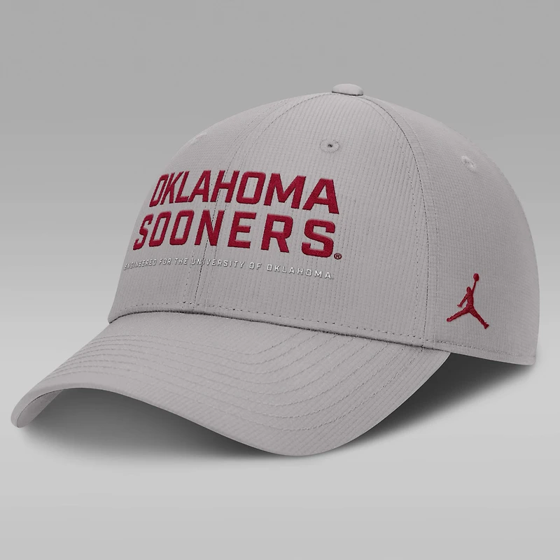 Oklahoma On-Field Club Gameday Men's Jordan Brand Dri-FIT College Adjustable Hat