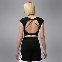 Jordan Sport Women's Short-Sleeve Knit Crop Top