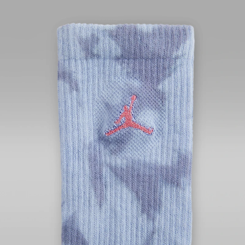 Jordan Big Kids' Blue Jeans and Bling Crew Socks (3 Pairs)
