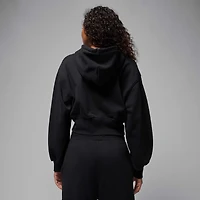 Jordan Flight Fleece Women's Cropped Satin-Lined Hoodie