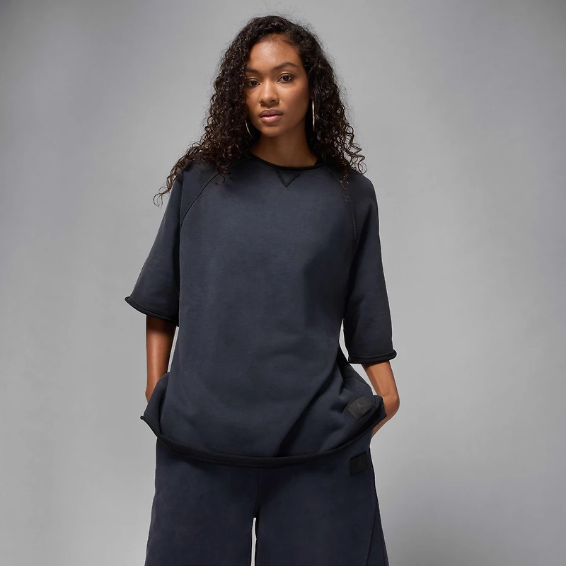 Jordan Flight Fleece Women's Oversized Short-Sleeve French Terry Top