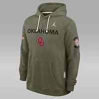 Oklahoma 2025 Military Appreciation Men's Jordan Brand Dri-FIT College Pullover Hoodie