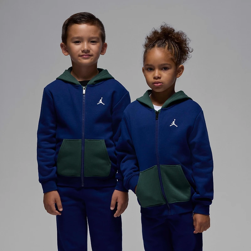 Jordan Brooklyn Fleece Little Kids' 2-Piece Full-Zip Hoodie Set