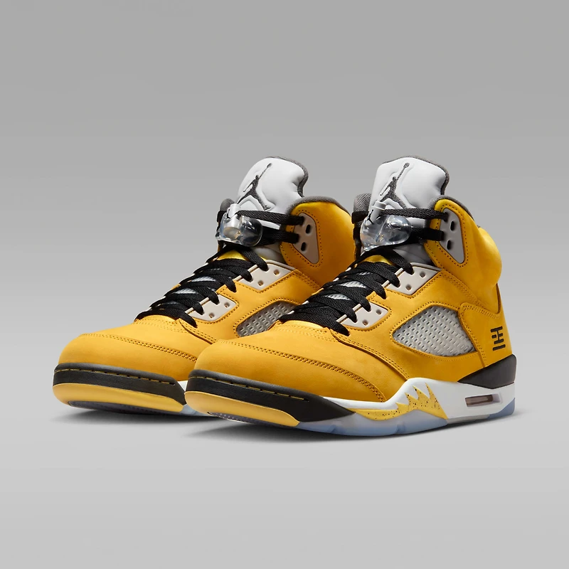 Air Jordan 5 Retro "Varsity Maize and Wolf Grey" Men's Shoes