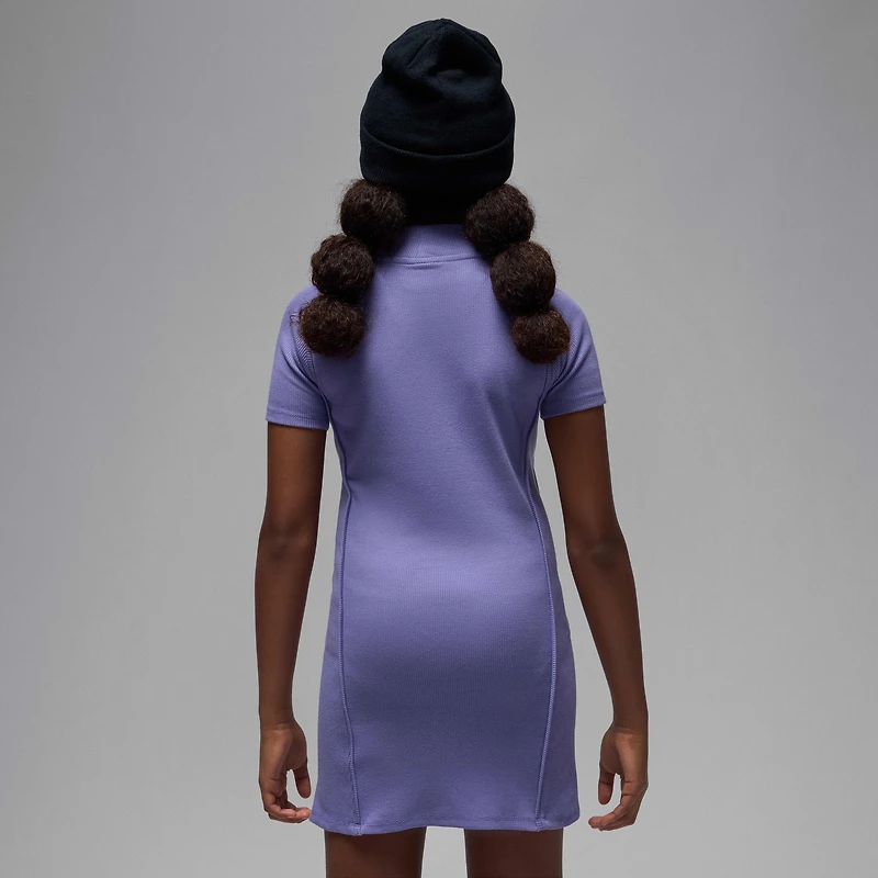 Jordan Big Kids' Mock Neck Ribbed Dress
