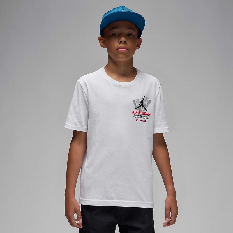 Jordan Big Kids' AJ5 Fire REd Tour T-Shirt