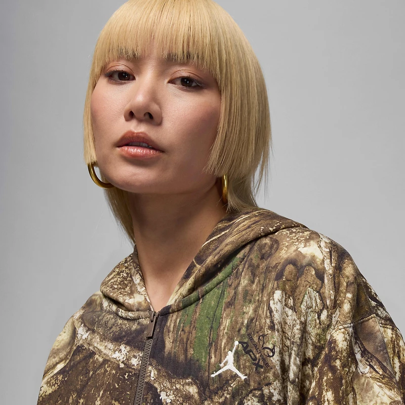 Jordan Brooklyn Fleece Women's Realtree Mod Crop Full-Zip Hoodie