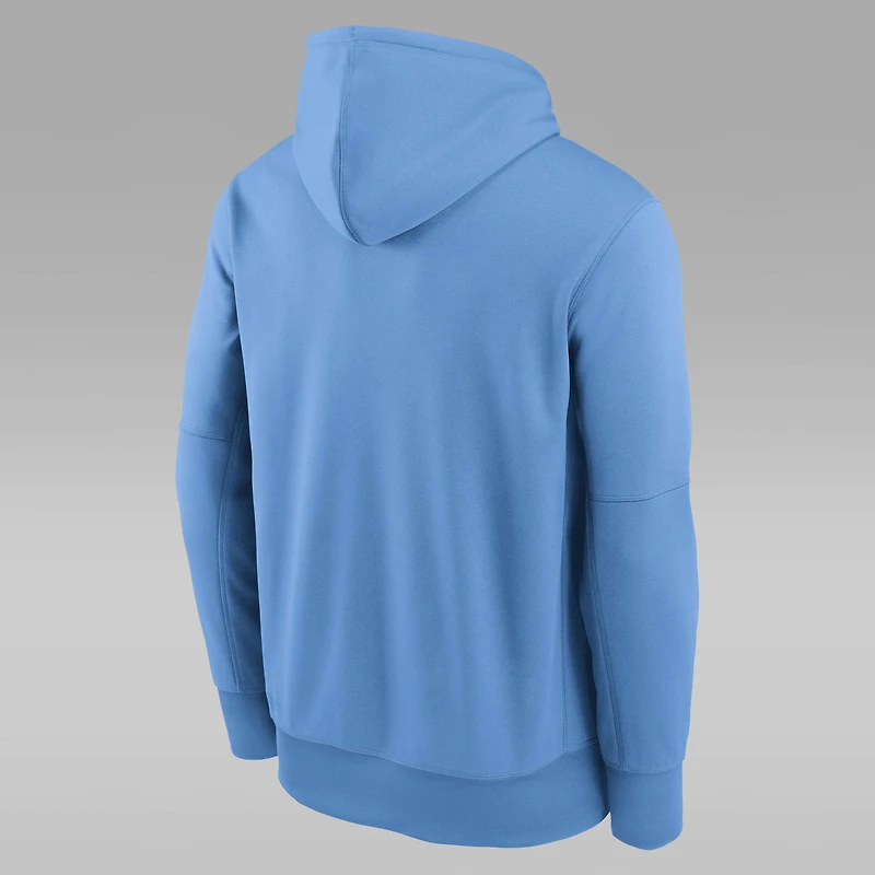 North Carolina Team Stacked Men’s Jordan Brand Therma College Pullover Hoodie