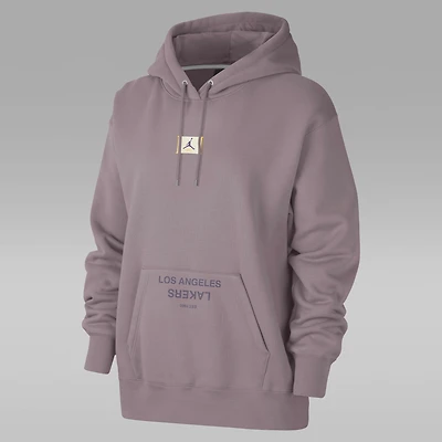 Los Angeles Lakers Flight Fleece Women's Jordan NBA Satin-Lined Pullover Hoodie