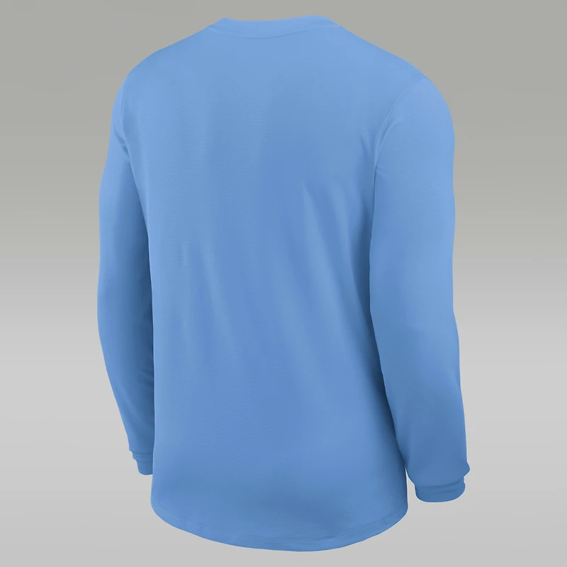 North Carolina Sideline Coach Men's Jordan Brand Dri-FIT College Long-Sleeve Top