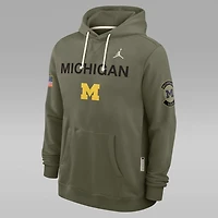 Michigan 2025 Military Appreciation Men's Jordan Brand Dri-FIT College Pullover Hoodie