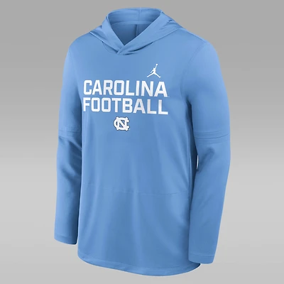 North Carolina Sideline Men's Jordan Brand Dri-FIT College Long-Sleeve Hooded Top
