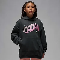 Jordan Jumpman Club Big Kids' Oversized Satin Pullover Hoodie