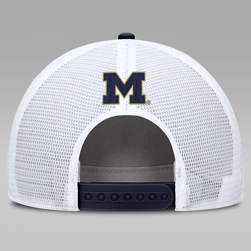 Michigan On-Field Rise Men's Nike Jordan Brand College Trucker Adjustable Hat