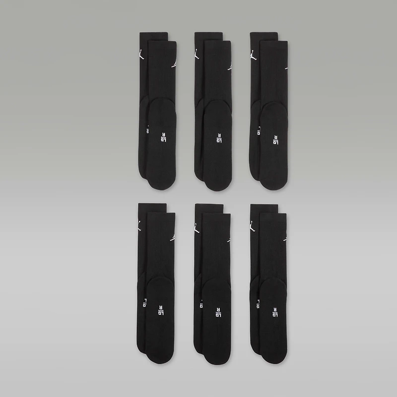 Jordan Everyday Cushioned Crew Socks (6 Pairs)