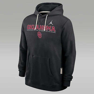 Oklahoma Sideline Men's Jordan Brand Dri-FIT College Pullover Hoodie