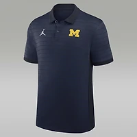 Michigan Sideline Victory Stripe Men's Jordan Brand Dri-FIT College Polo