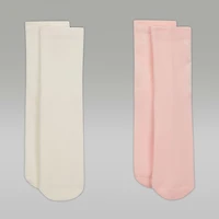 Jordan Big Kids' Sparkle Mesh Half Crew Socks (2 Pairs)
