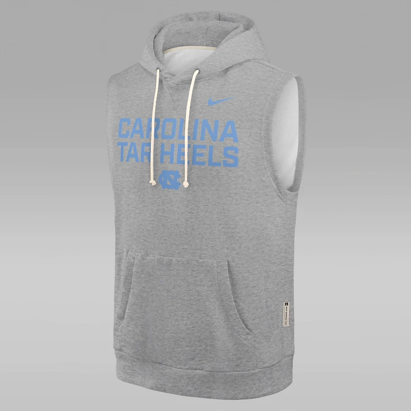 North Carolina Sideline Men's Jordan Brand Dri-FIT College Sleeveless Pullover Hoodie