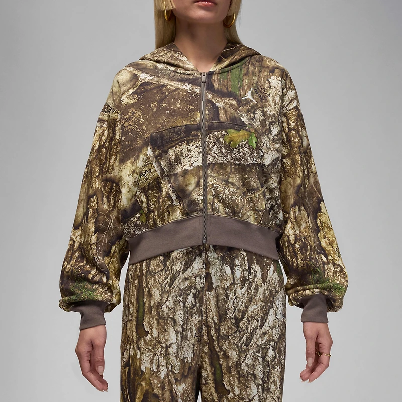 Jordan Brooklyn Fleece Women's Realtree Mod Crop Full-Zip Hoodie