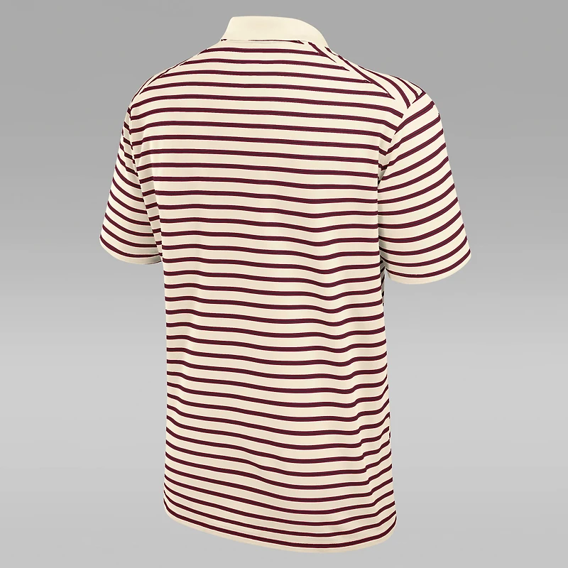 Oklahoma Striped Men's Jordan Brand Dri-FIT College Polo