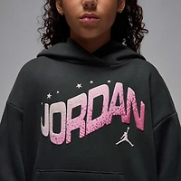 Jordan Jumpman Club Big Kids' Oversized Satin Pullover Hoodie