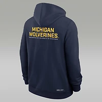 Michigan Sideline Men's Jordan Brand Dri-FIT College Full-Zip Hoodie
