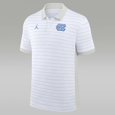 North Carolina Sideline Victory Stripe Men's Jordan Brand Dri-FIT College Polo