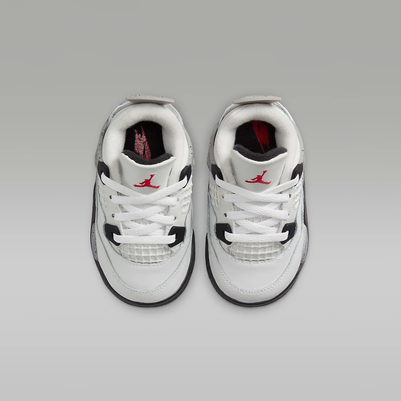 Jordan 4 Retro "White Cement" Baby/Toddler Shoes