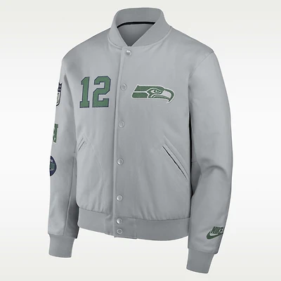 Seattle Seahawks Rivalries Collection Men's Nike NFL Full-Snap Varsity Jacket