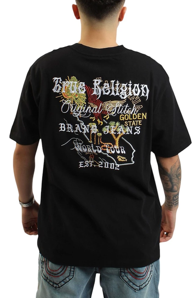 True Religion EMBROIDERED LOGO HEAVYWEIGHT T-SHIRT Arden Fair