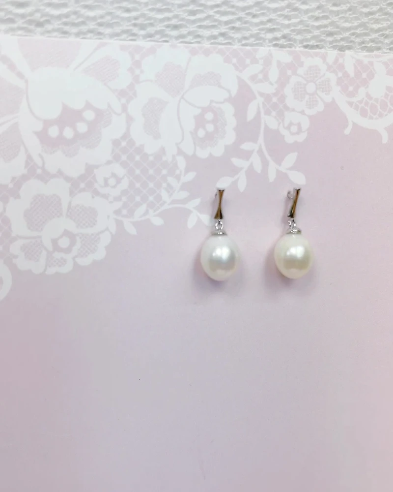 Sterling Silver Pearl Earrings 152282