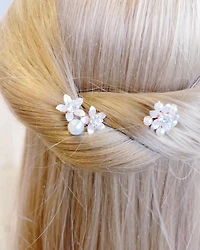 Bridal Rose Gold Hair Stick Set 152438