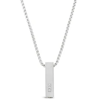 Stainless Steel Cubic Zirconia Silver Necklace 150150