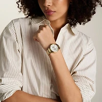Fossil Gilmore Three-Hand Date Gold-Tone Stainless Steel Watch 155360