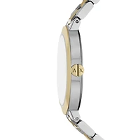 Armani Exchange Crystal Accent Two-Tone Green Dial 154682