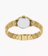 Fossil Gilmore Three-Hand Gold-Tone Stainless Steel Watch 155361