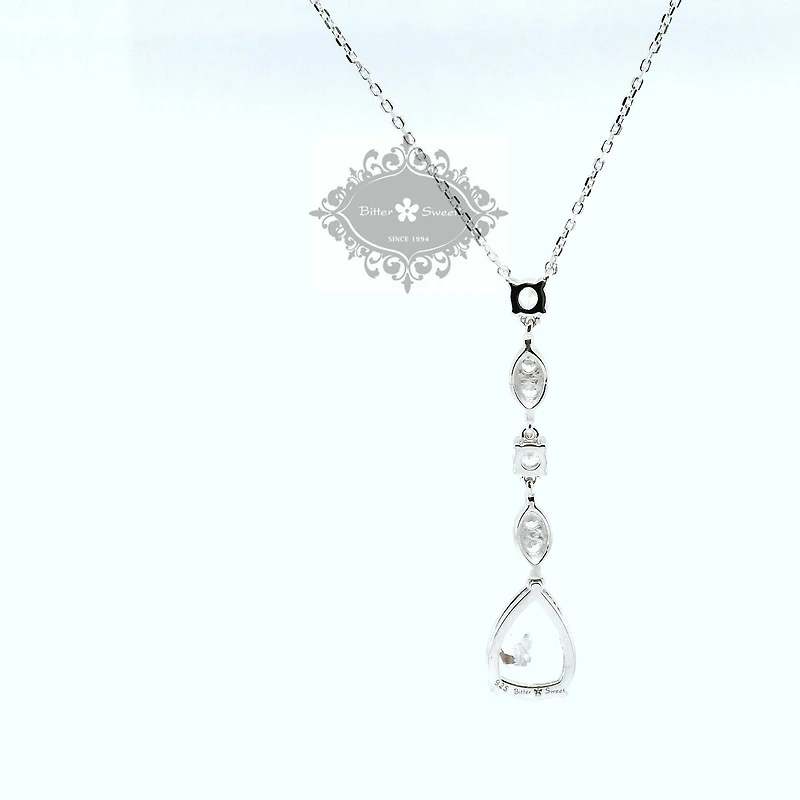Sterling Silver Cubic Zirconia Necklace 153416