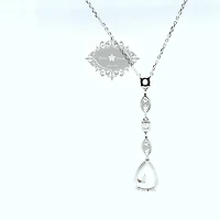 Sterling Silver Cubic Zirconia Necklace 153416