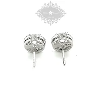Sterling Silver Cubic Zirconia Round Studs 139377