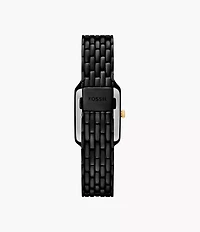 Fossil Raquel Three-Hand Date Black Stainless Steel Watch ES5385 154454