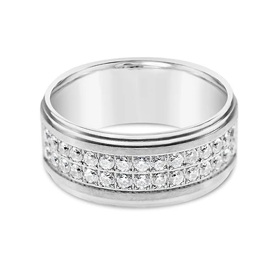 Men's Stainless Steel Silver 10mm Ring 148757