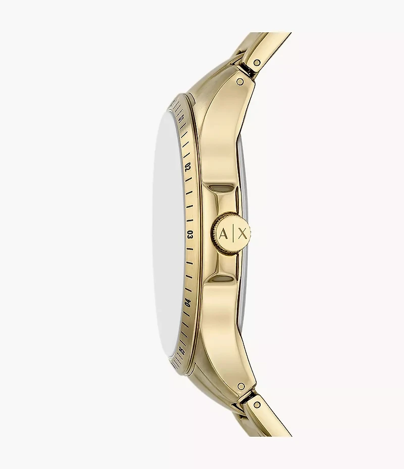 Armani Exchange Multifunction Gold-Tone Stainless Steel Watch 154686