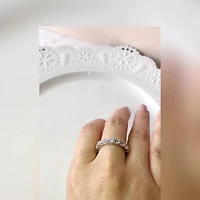 Sterling Silver Cubic Zirconia Ring